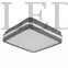 Kép 1/2 - Kanlux Beno led lámpa, 18w, természetes fehér, grafit négyzetes, mozgásérzékelős