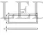 Kép 2/3 - Kanlux Blingo R 38W led panel + ADTR kiemelő keret (backlight, 3800 lumen, 4000K, természetes fehér, 120x30 cm) 