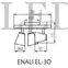 Kép 2/2 - ENALI EL-3O B lámpa GU10 foglalattal, fekete, beltéri, Kanlux