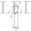 Kép 3/6 - Kanlux Laven 50 GR LED lámpatest, max.10W, cserélhető fényforrású kerti állólámpa (E27, IP44, kültéri, grafit, talajra szerelhető)