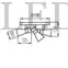 Kép 2/2 - Kanlux Mileno EL-3O ASR-AN lámpatest GU10 foglalattal, fali/mennyezeti, ezüst/réz, beltéri
