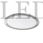 Kép 1/5 - Kanlux Rounda V2LED 24W Led Panel, IP44, szatén-nikkel színben, 1700 lumen, természetes fehér