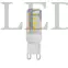Kép 1/5 - Kanlux Zubi LED 4W G9-WW, meleg fehér, 320°szórásszög, 520 lumen