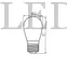 Kép 3/4 - Kanlux ST45 LED 0,5W E27-WW Filament Fényforrás (E27, 50 Lumen, 2700K, meleg fehér)