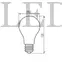 Kép 3/4 - Kanlux XLED White Filament fényforrás, A60, 8,5W, E27, 320°, WW, 2700K, meleg fehér, 1055 Lumen, üveg bura