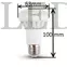 Kép 3/3 - 8W-os Led lámpa (R63 forma, E27, 570 lumen, meleg fehér, Samsung Chippel szerelt)