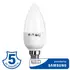 5,5W E14 gyertya forma led lámpa természetes fehér