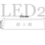 Kép 4/4 - Avide mennyezeti mini LED panel méretek