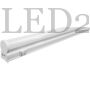 Kép 1/5 - Avide T5 fénycső, 120cm, 18w, természetes fehér, hálózati kábellel