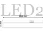 Kép 5/5 - Avide LED T5 Integrált Fénycső 18W, 1800 lumen, 1200mm, 120cm, NW, 4000K, Hálózati kábellel
