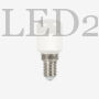 Kép 2/3 - 2db-os 1,6W-os LED lámpa (mini kivitel, E14, 140lm, meleg fehér)