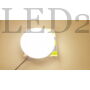 Kép 2/3 - 15W Keret nélküli felületre szerelhető lámpatest, Kerek Természetes fehér, Samsung Chip, IP44