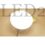 Kép 3/3 - 15W Keret nélküli felületre szerelhető lámpatest, Kerek Természetes fehér, Samsung Chip, IP44