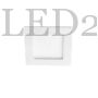 Kép 1/2 - Katro Négyzet alakú meleg fehér LED panel, IP44