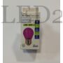Kép 2/5 - Színes filament dekor Pink 2W Retro LED izzó (E27, G45, rózsaszín)