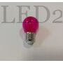 Kép 3/5 - Színes filament dekor Pink 2W Retro LED izzó (E27, G45, rózsaszín)