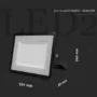 Kép 5/13 - V-Tac 100W SMD Led reflektor, Samsung Chip, 8200 Lumen, 6500K, hideg fehér, IP65, Fekete ház